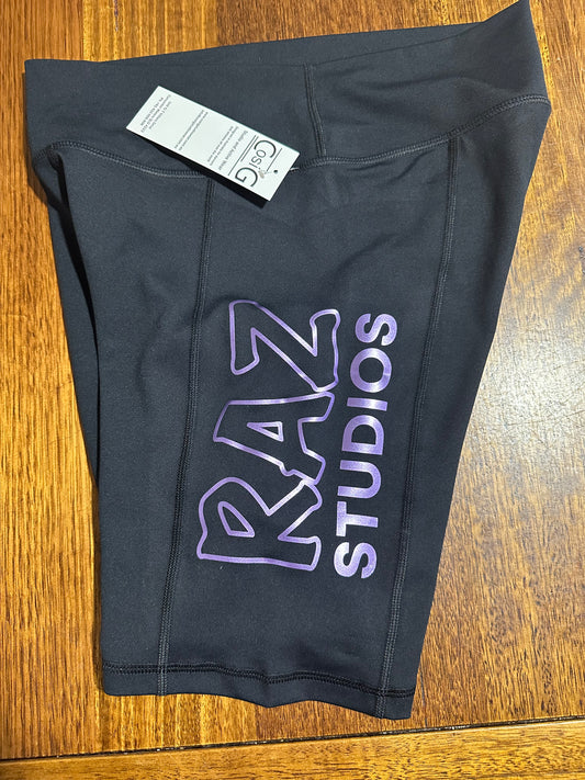 RAZ shorts (large purple logo)