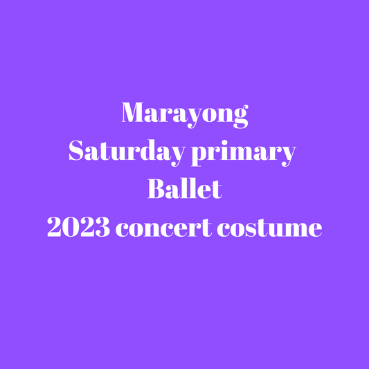 Marayong Saturday Primary Ballet concert costume 2023