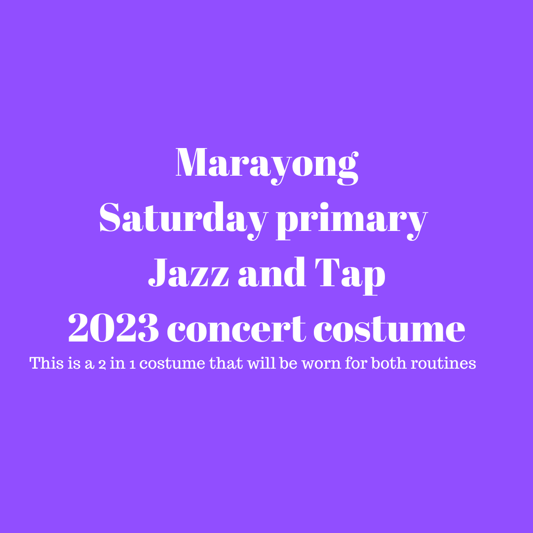 Marayong Saturday Primary Jazz and Tap costume 2023