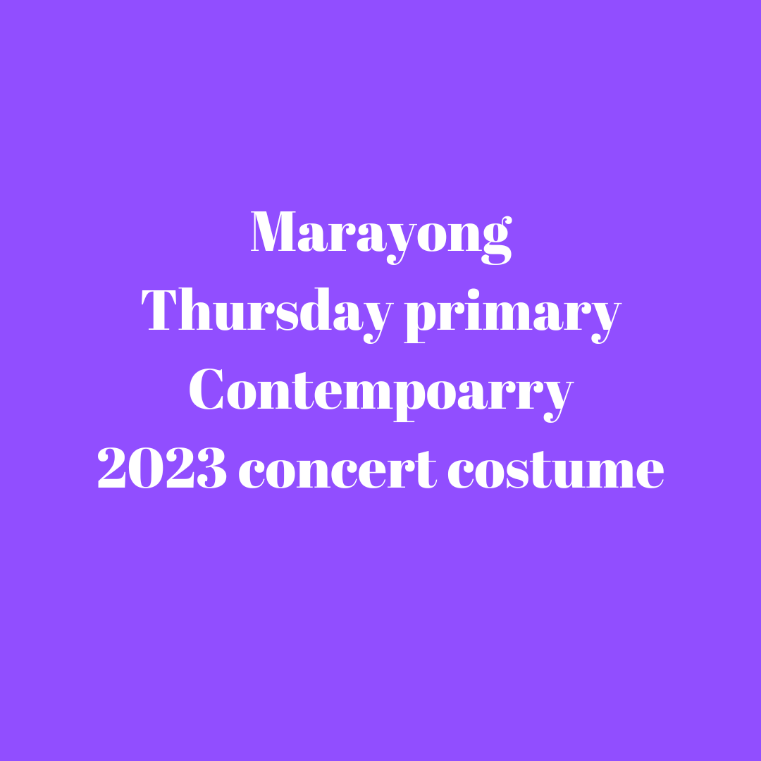 Marayong Thursday Primary/Int Contemporary concert costume 2023