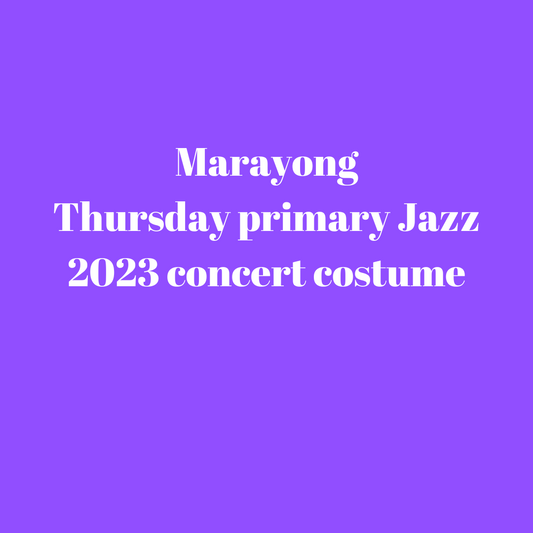 Marayong Thursday Primary/Int Jazz concert costume 2023