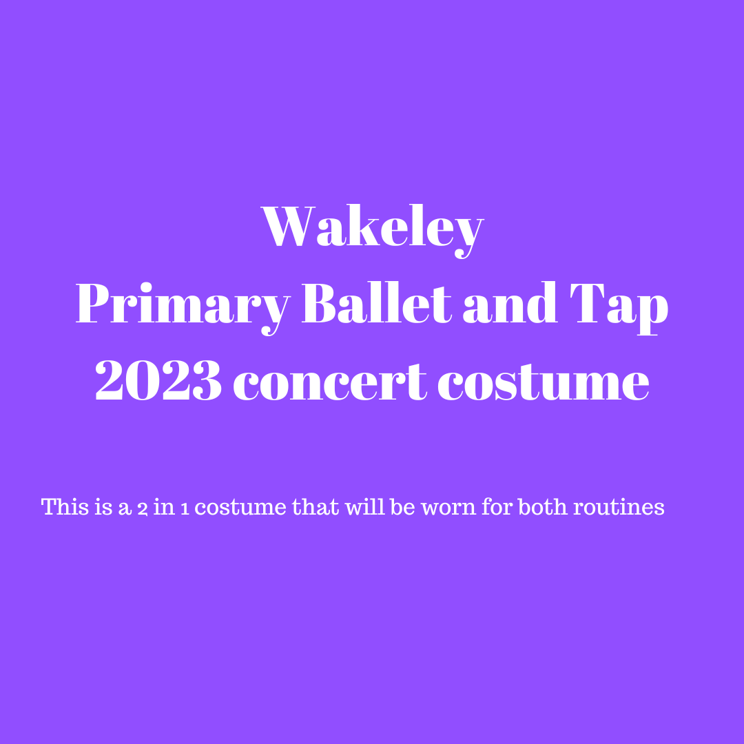 Wakeley Primary Tap and Ballet concert costume 2023